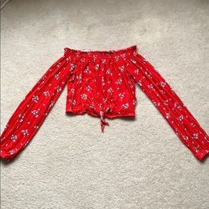 Off the shoulder blouse